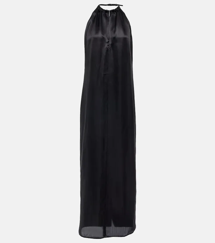 Satin maxi dress