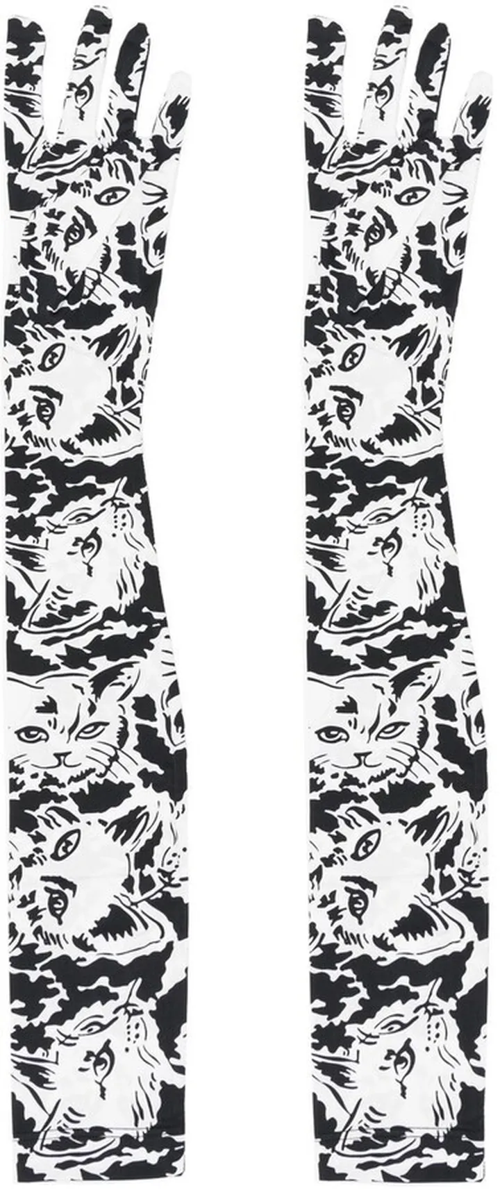 Long-Length Animal-Print Gloves