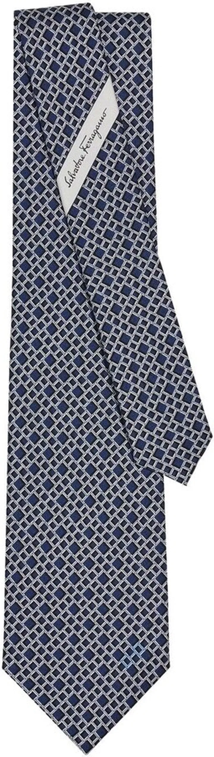 Rebus-Print Silk Tie