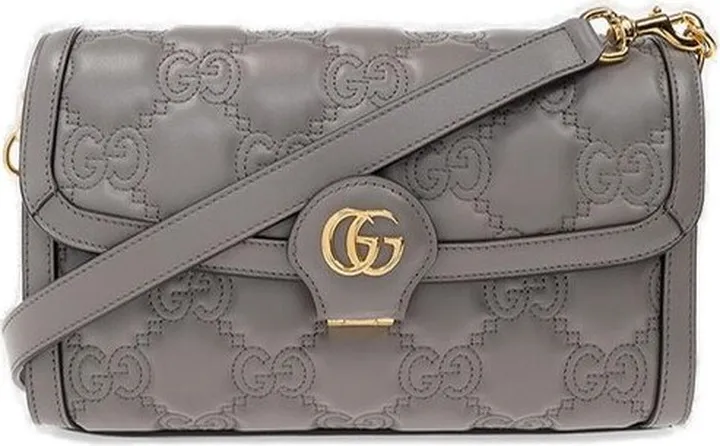 Gucci GG Matelassé Foldover Top Shoulder Bag