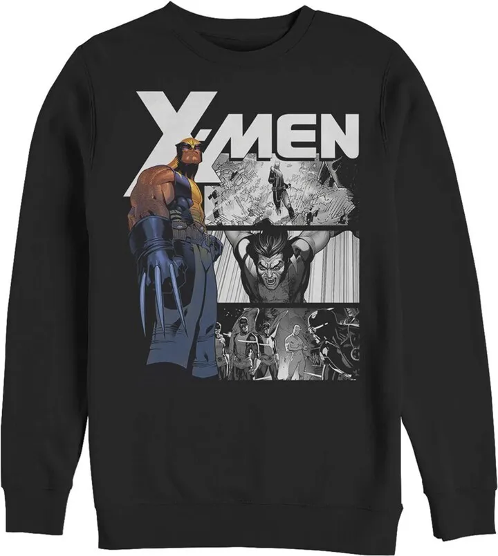 Men's Marvel X-Men Wolverine Panels Sweatshirt - Black - Small