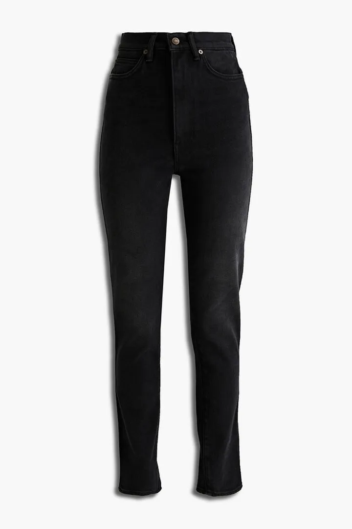 High-rise skinny jeans