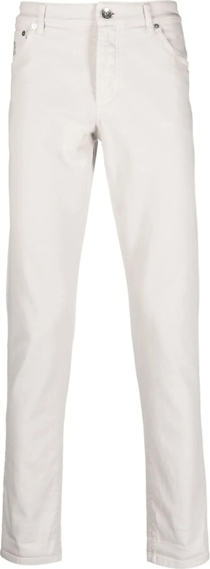Straight-Leg Cotton Trousers