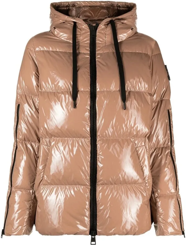 Down-Feather Hooded Coat