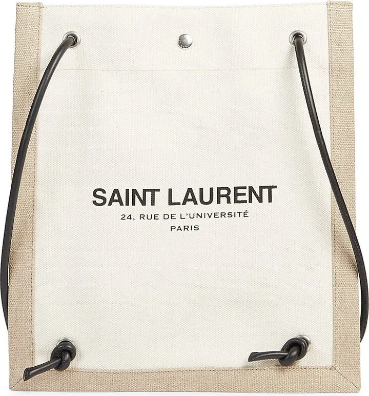 Universite Flat Crossbody Bag In Canvas