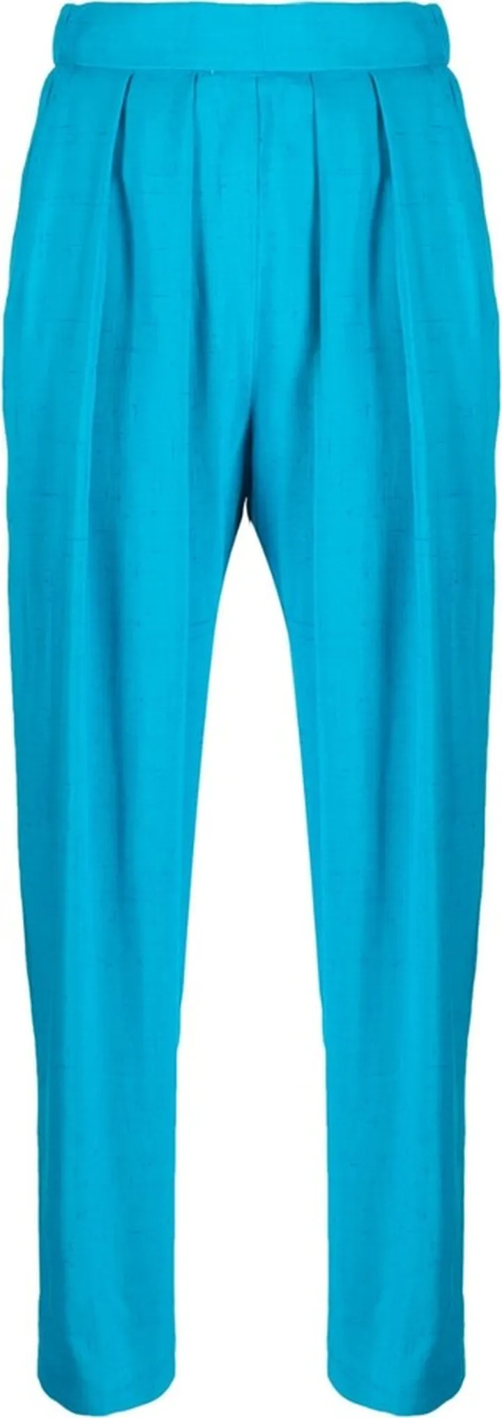 Pleated High-Waisted Trousers