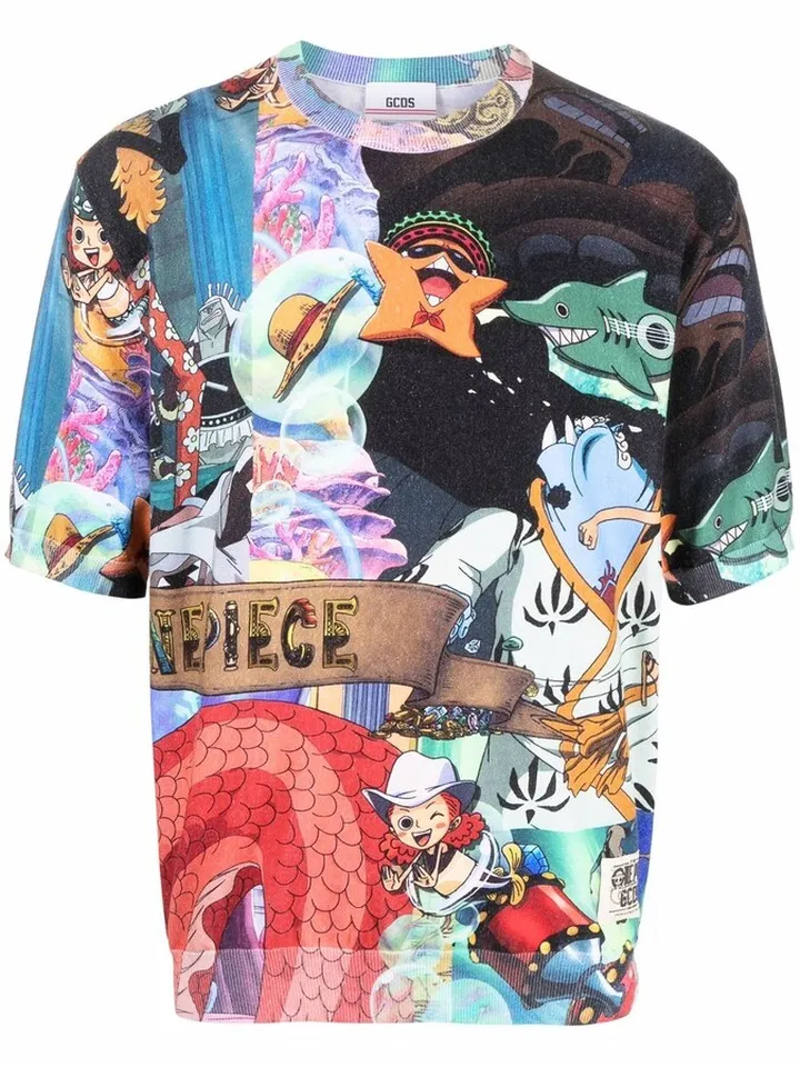 manga printed T-shirt