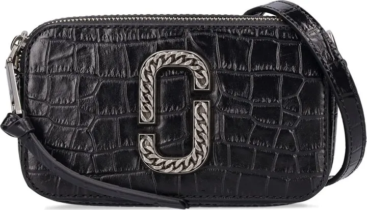 The Snapshot croc embossed leather bag