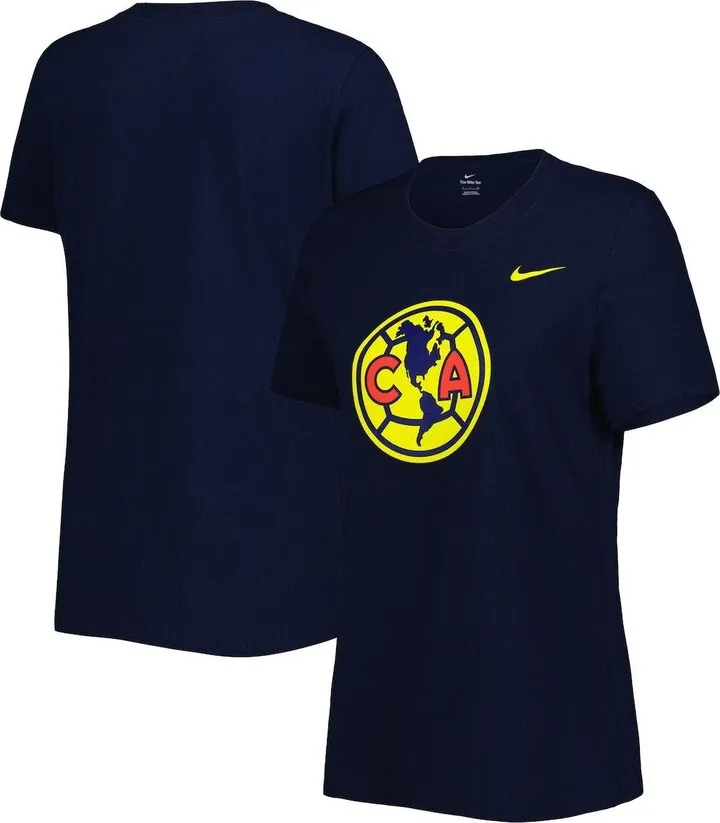 Women's Nike Navy Club America Club Crest T-Shirt