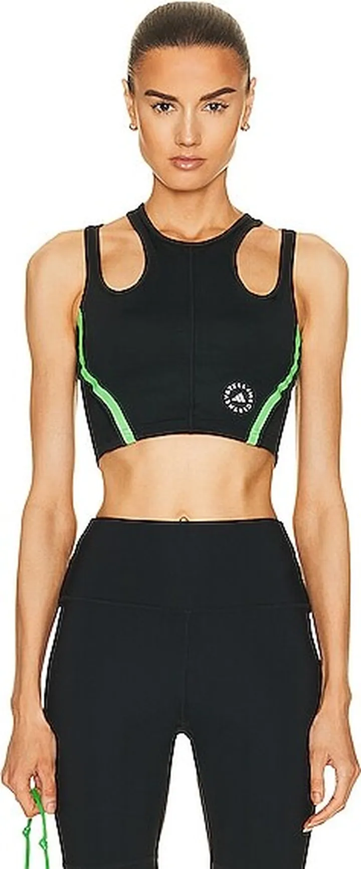 adidas by Stella McCartney True Nature Hiking Crop Top in Black
