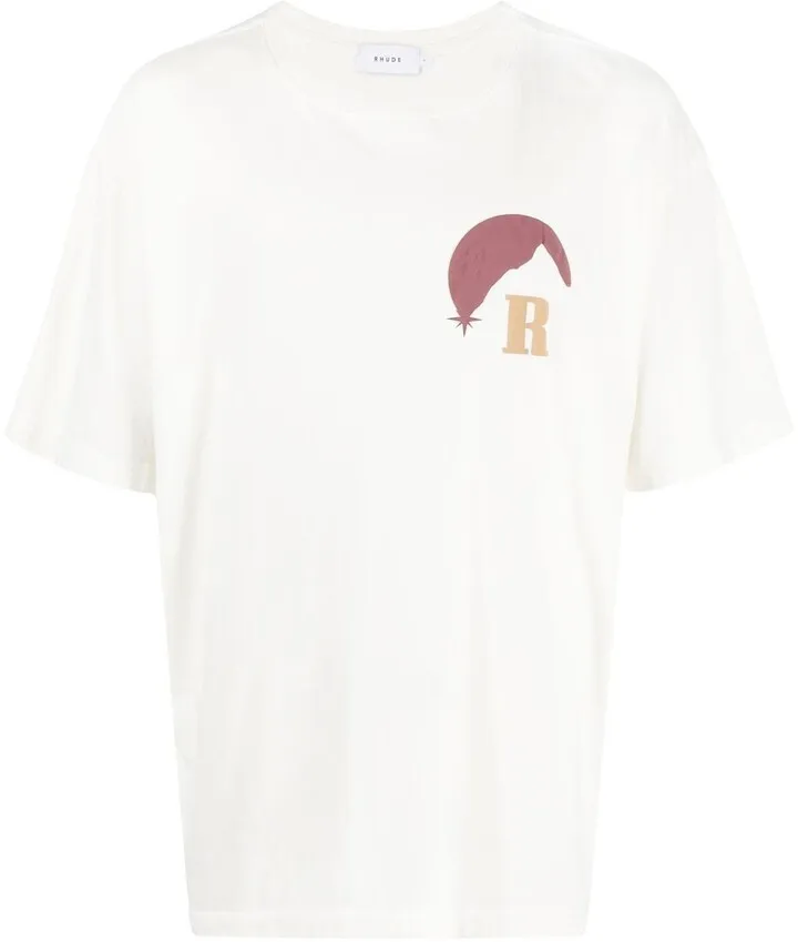 graphic-print logo T-shirt