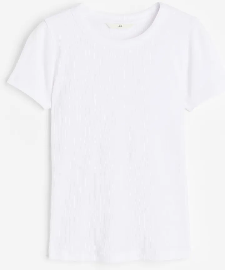 Ribbed Modal-blend T-shirt