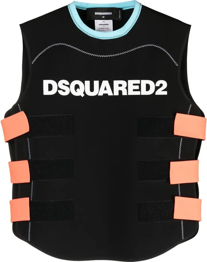 Logo-Print Sleeveless Vest