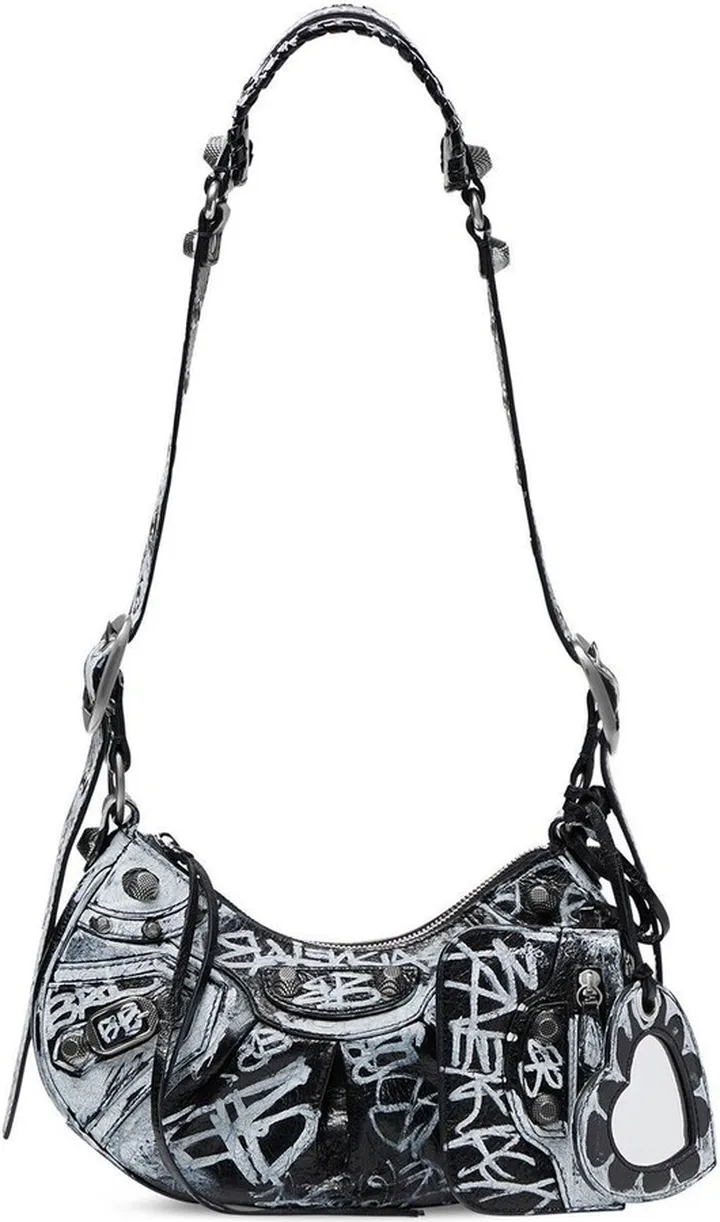 Le Cagole graffiti shoulder bag