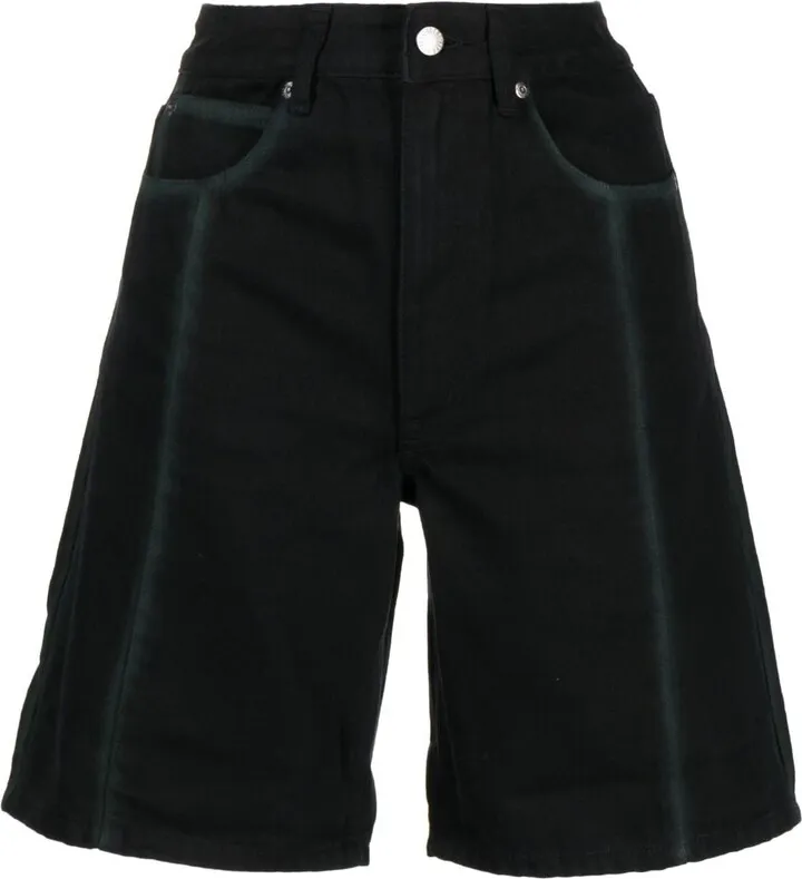 Logo-Patch Denim Shorts