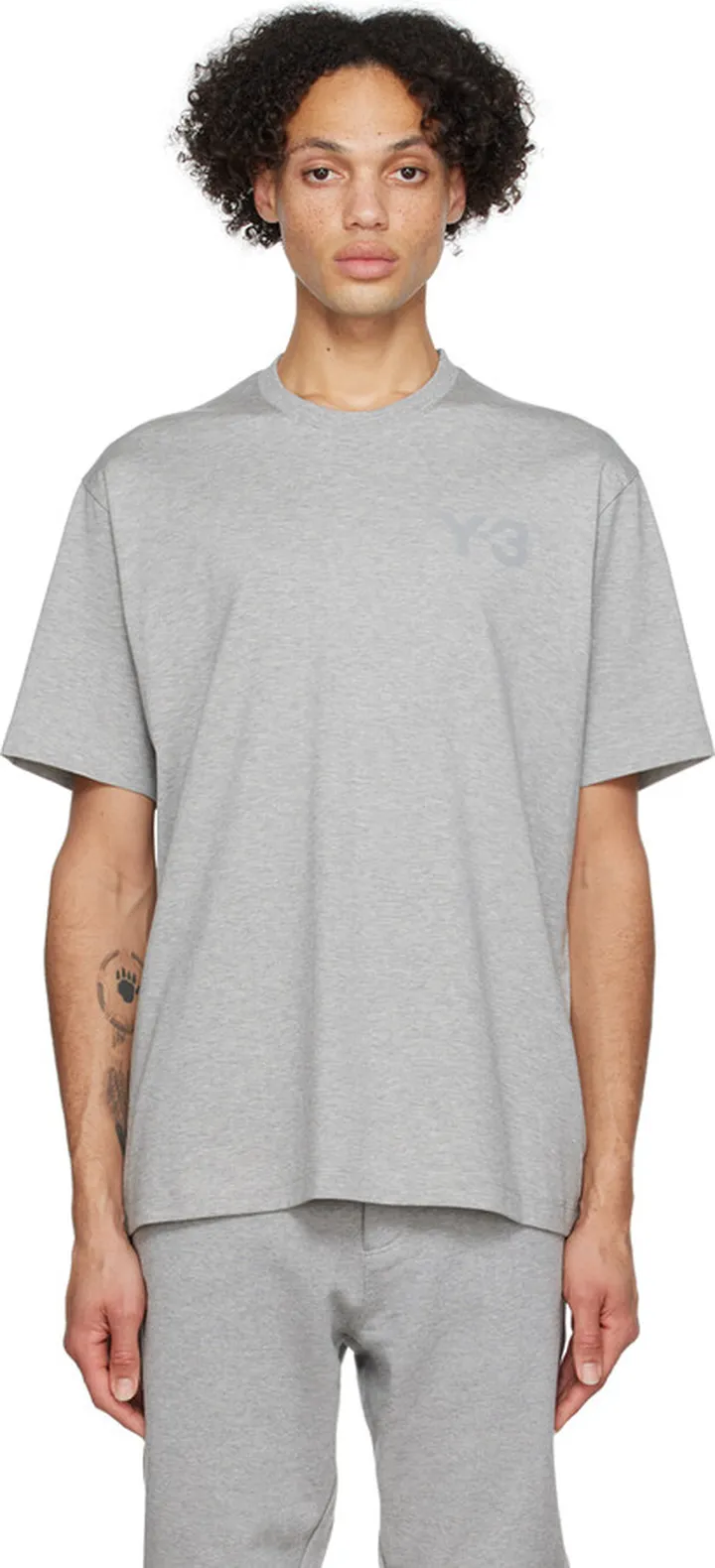 Y-3 Gray Classic T-Shirt