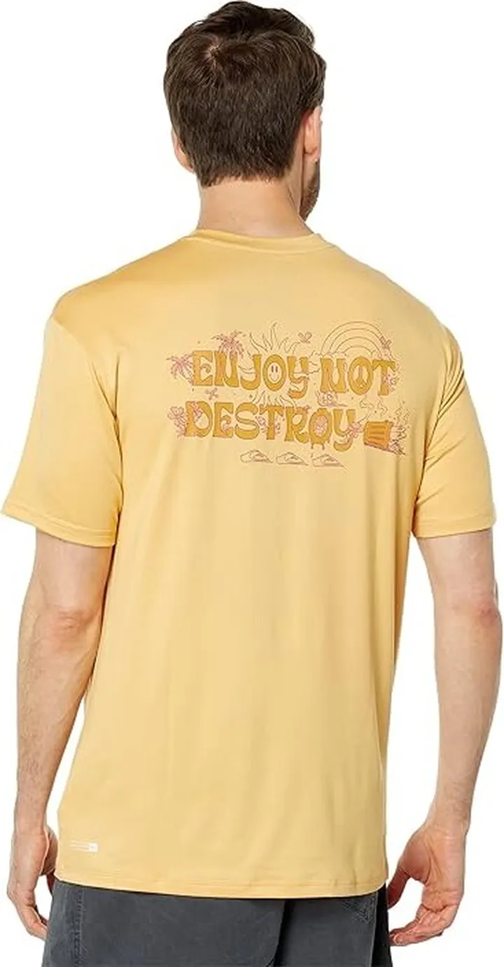 Quiksilver Mix Session Short Sleeve Surf Tee (Wheat) Men's Swimwear