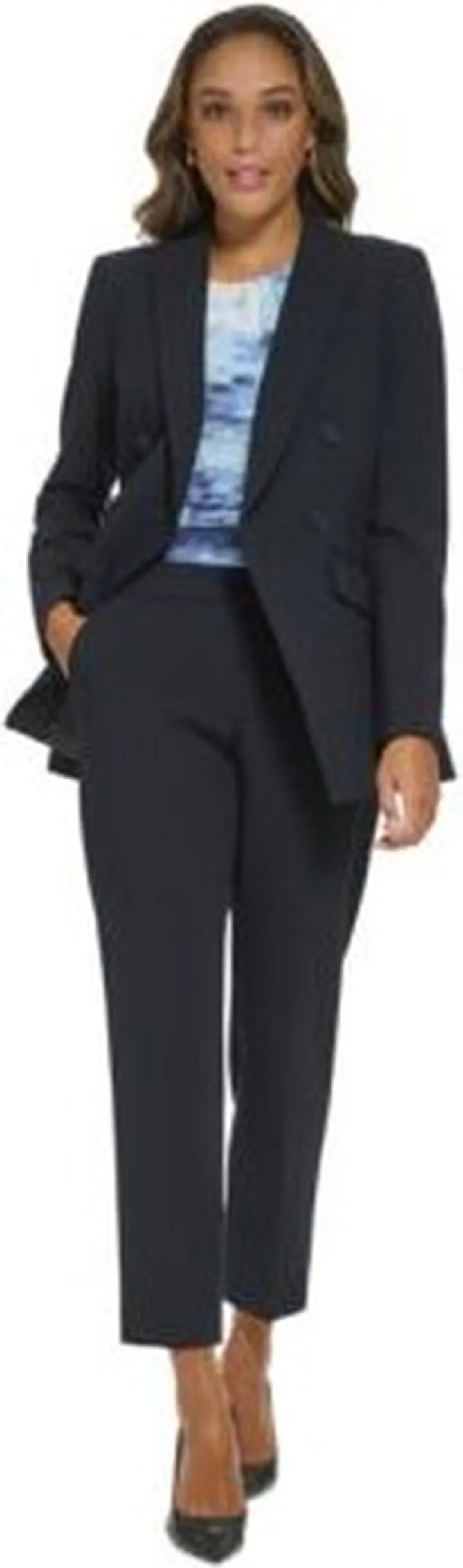 Calvin Klein Double Breasted Blazer Slim Leg Pant