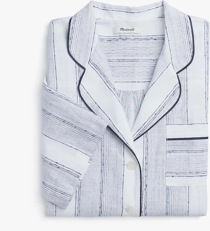 Unisex Striped Oversized Pajama Shirt size 2XS | Parachute