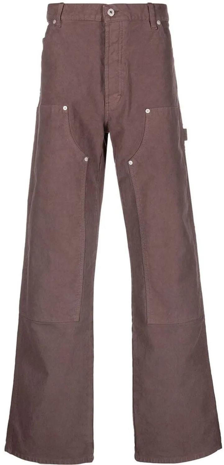 Logo-Patch Wide Leg Trousers