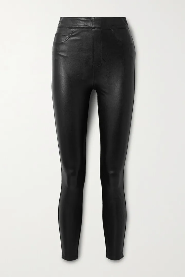 Spanx - Like Leather Faux Stretch-leather Pants - Black