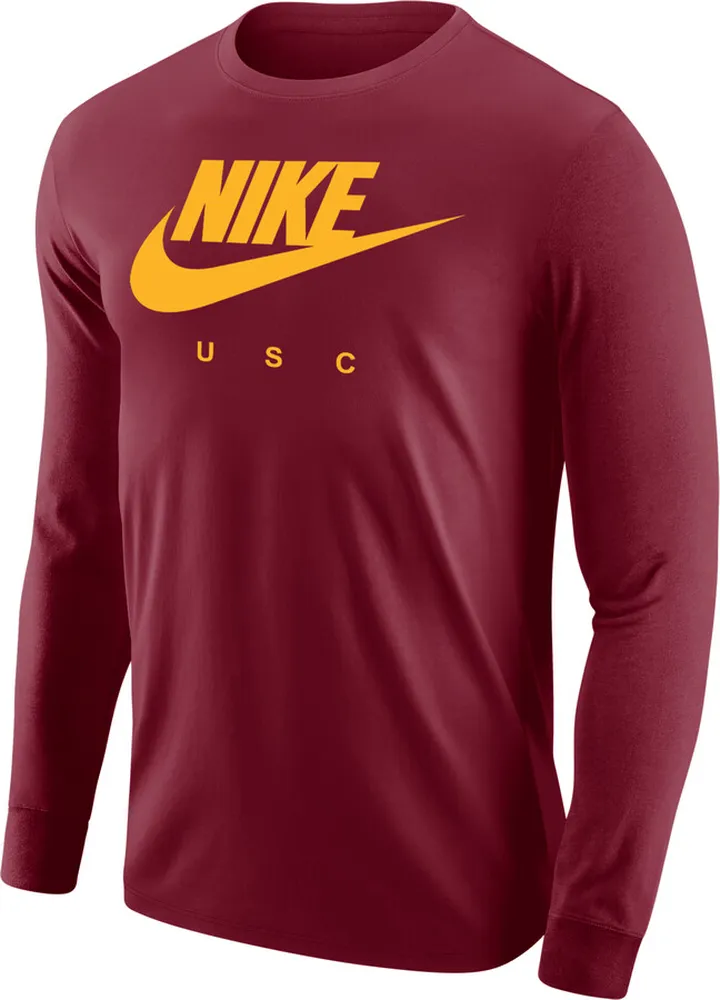 USC Nike Men's College 365 Long-Sleeve T-Shirt in Red