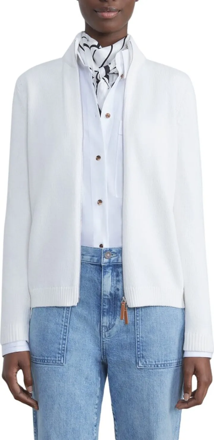 Cotton & Silk Knit Bomber Jacket