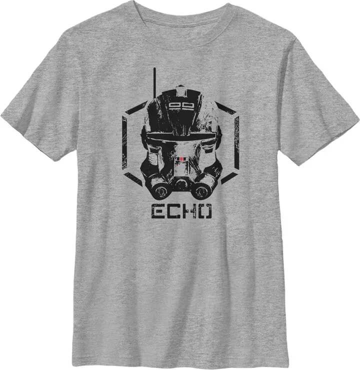 Boy's Star Wars: The Bad Batch Echo T-Shirt - Athletic Heather - Small
