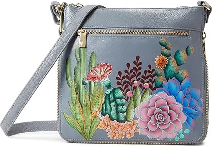 Anuschka Expandable Travel Crossbody 550 (Desert Garden) Handbags