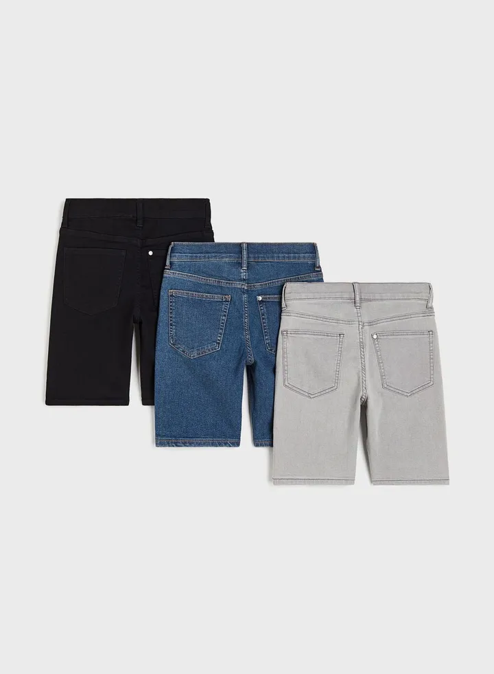 Infant 3 Pack Denim Shorts