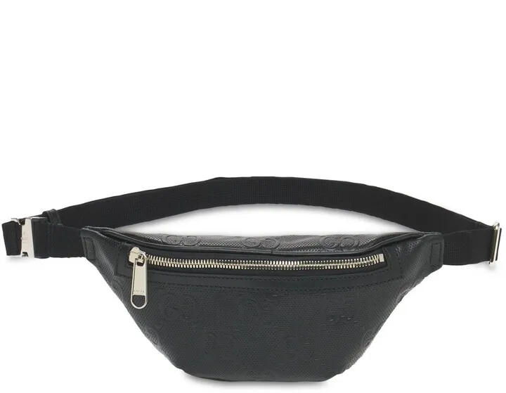 Gg Embossed Leather Belt Bag