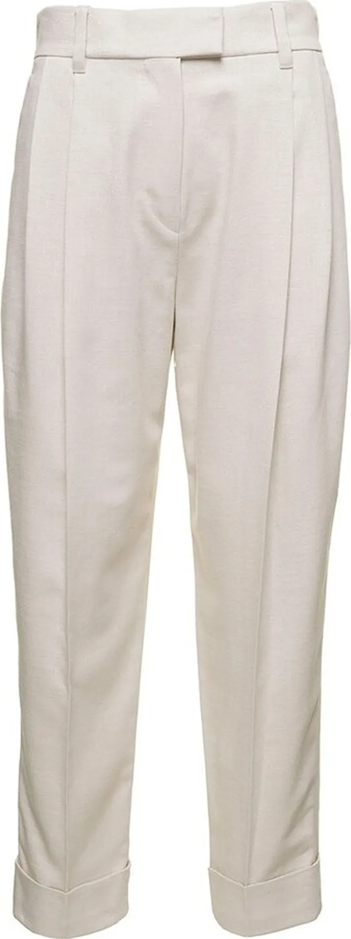 Brunello Cucinelli Pleated Straight Leg Trousers