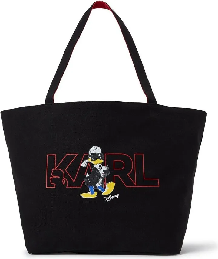 x Disney logo reversible tote bag