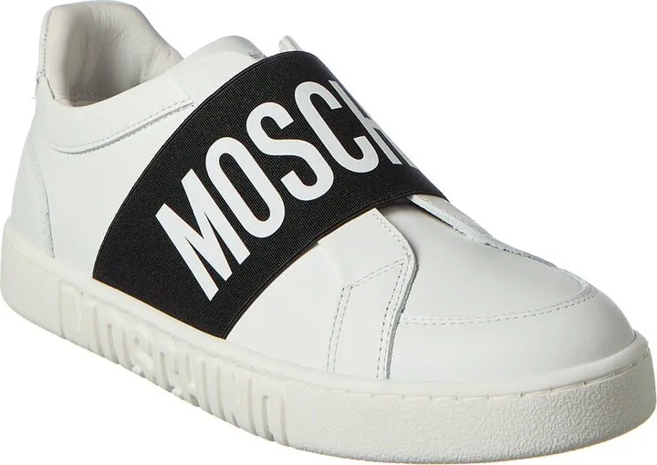 Moschino Logo Leather Sneaker