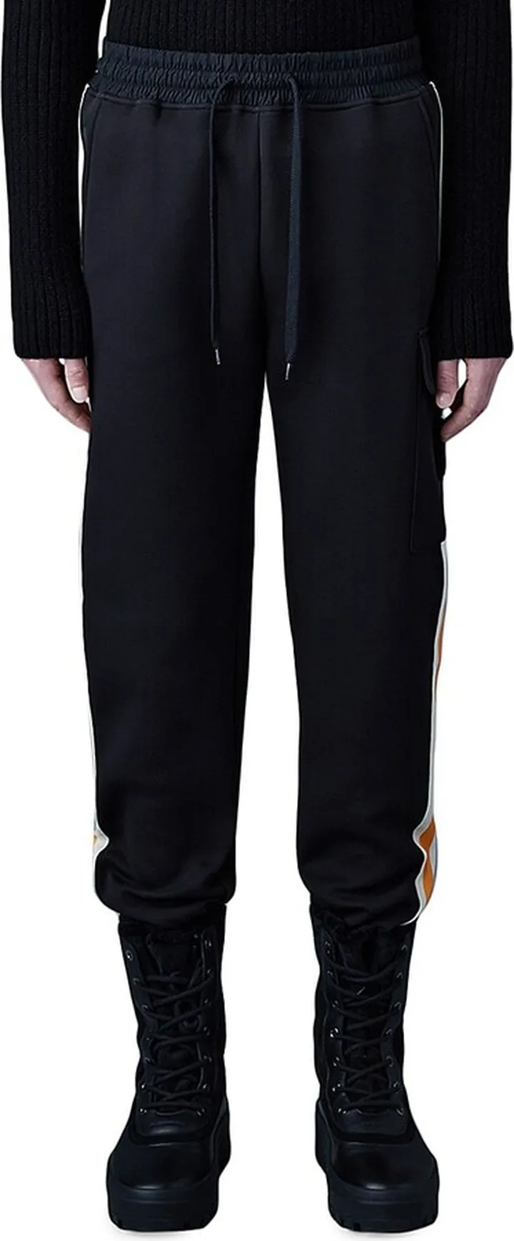 Marvin Logo Stripe Elastic Drawstring Sweatpants
