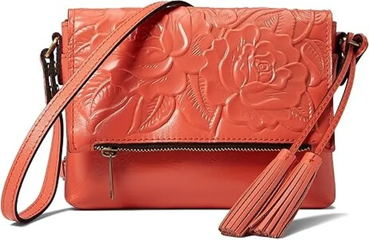 Patricia Nash Corfu Crossbody (Coral) Handbags
