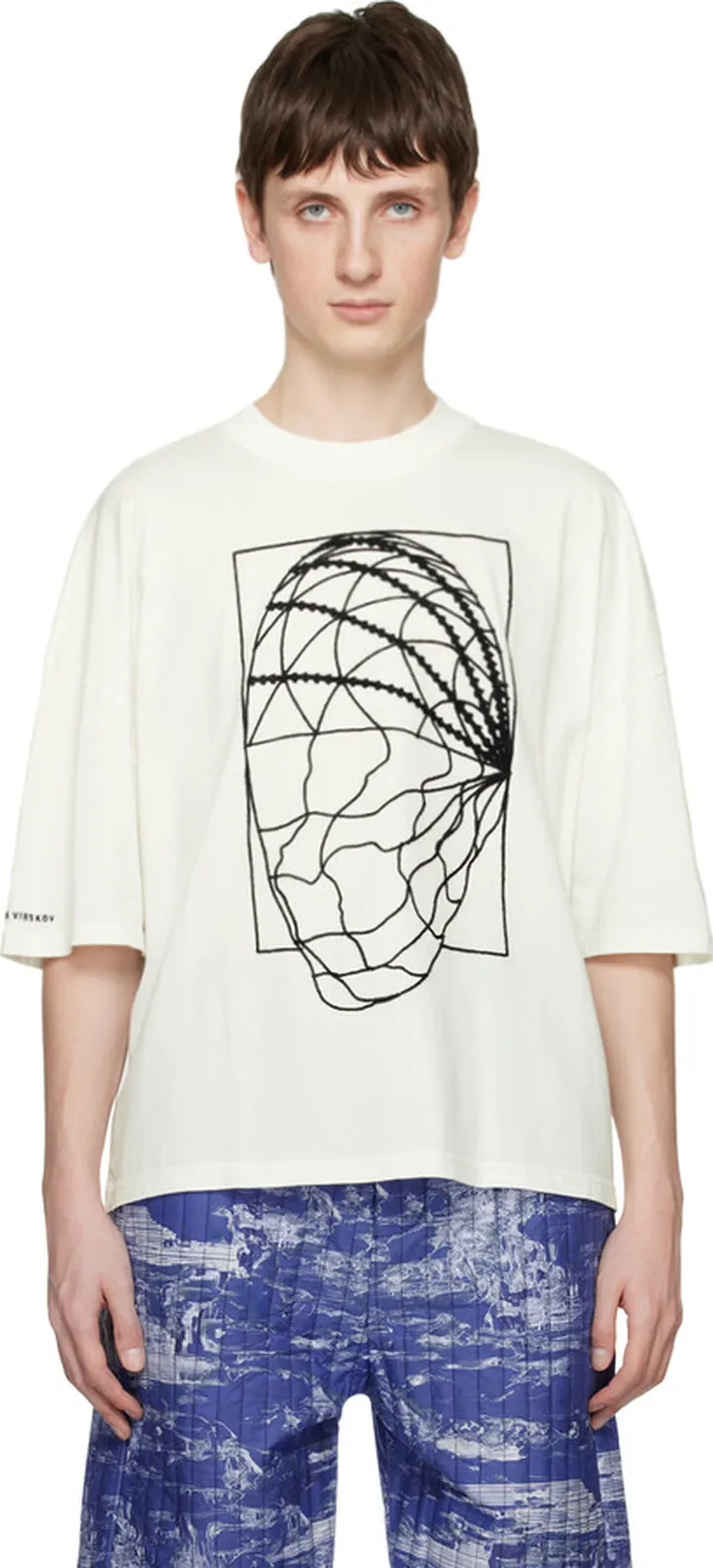 Henrik Vibskov Off-White Bridge Reflection T-Shirt