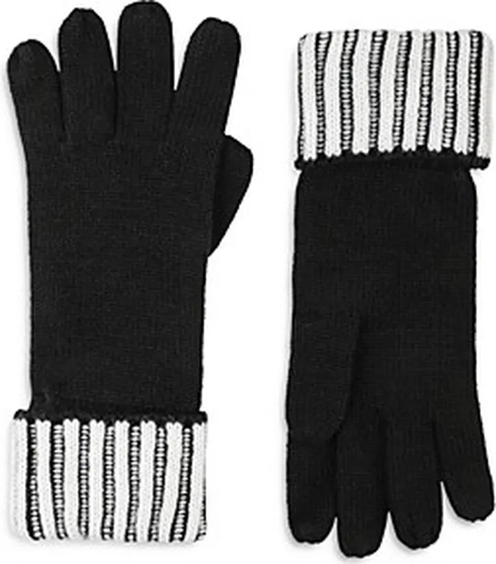 Allsaints Plaited Ribbed Gloves
