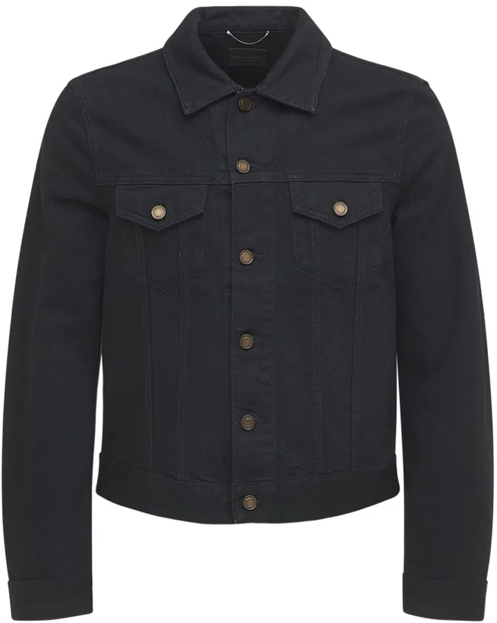 Fitted Cotton Denim Jacket