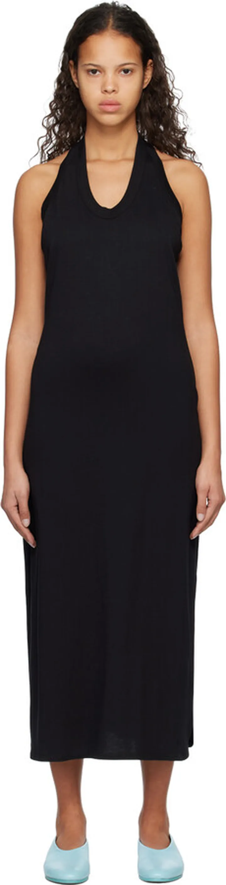 Loulou Studio Black Neami Midi Dress
