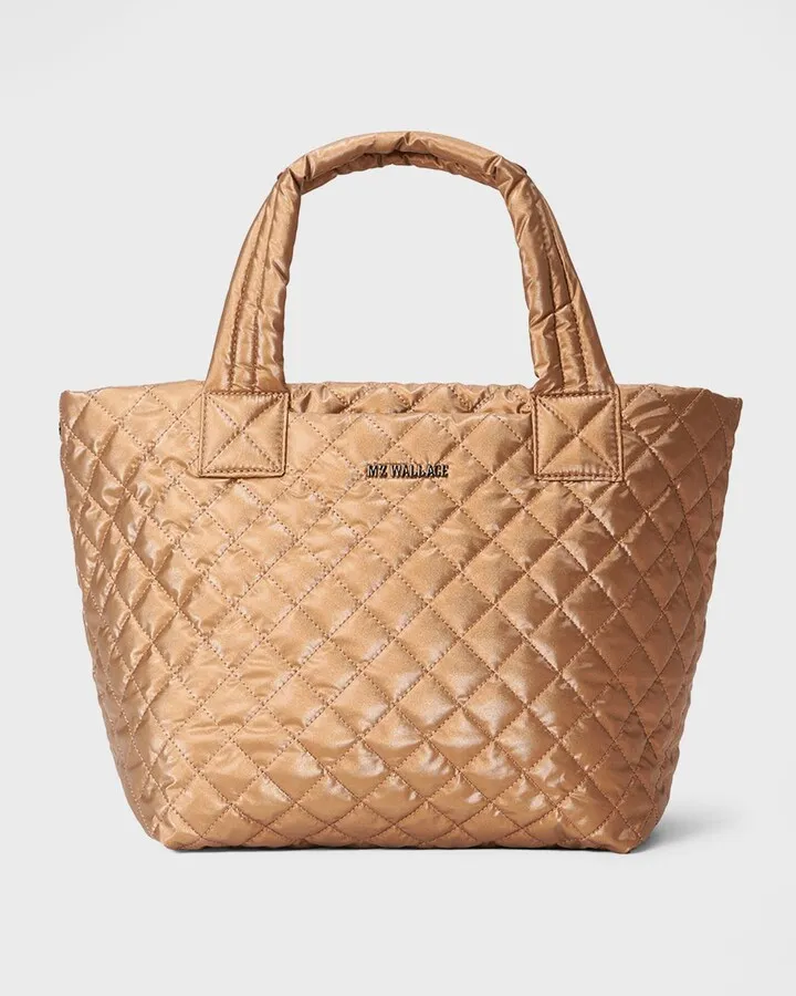 Metro Deluxe Small Quilted Nylon Tote Bag