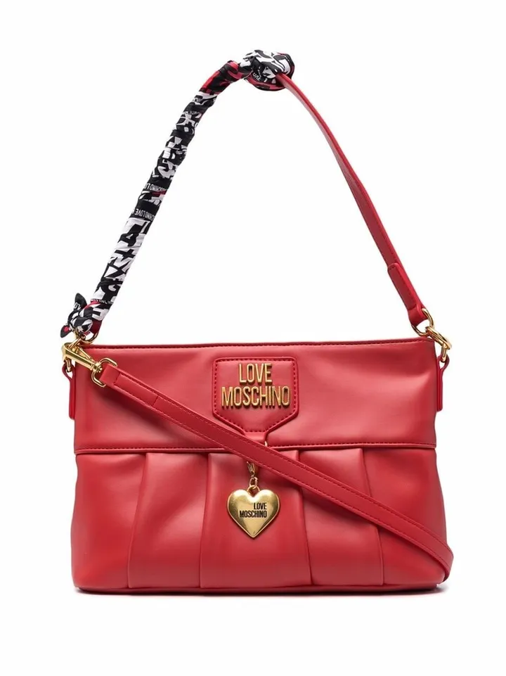 Scarf-Handle Shoulder Bag