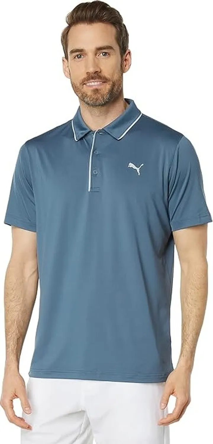 PUMA Golf MATTR Bridges Polo (Evening Sky) Men's Clothing