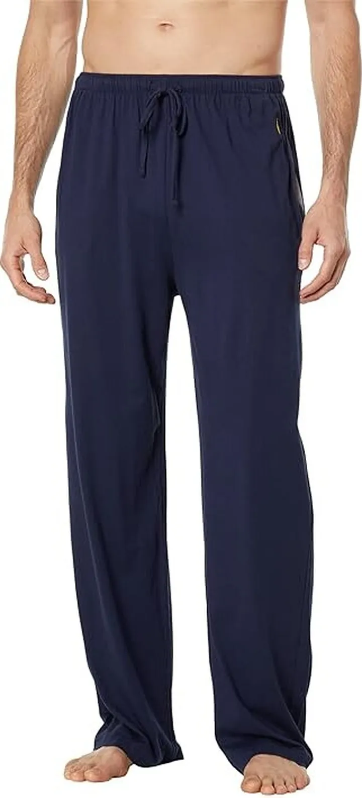 Polo Ralph Lauren Enzyme Lightweight Cotton Sleepwear Relaxed Fit PJ Pants (Cruise Navy Polo Yellow PP) Men's Pajama