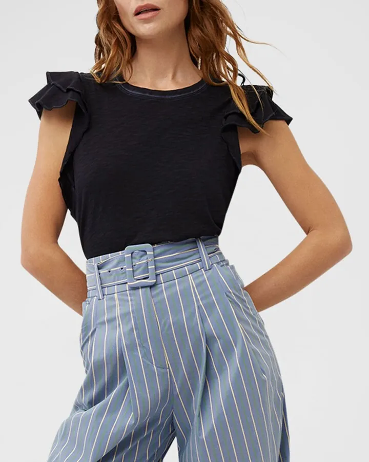 Akeela Ruffle Sleeve Tee