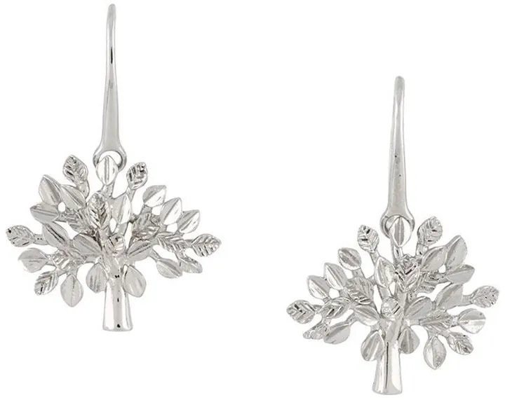Tree drop earrings