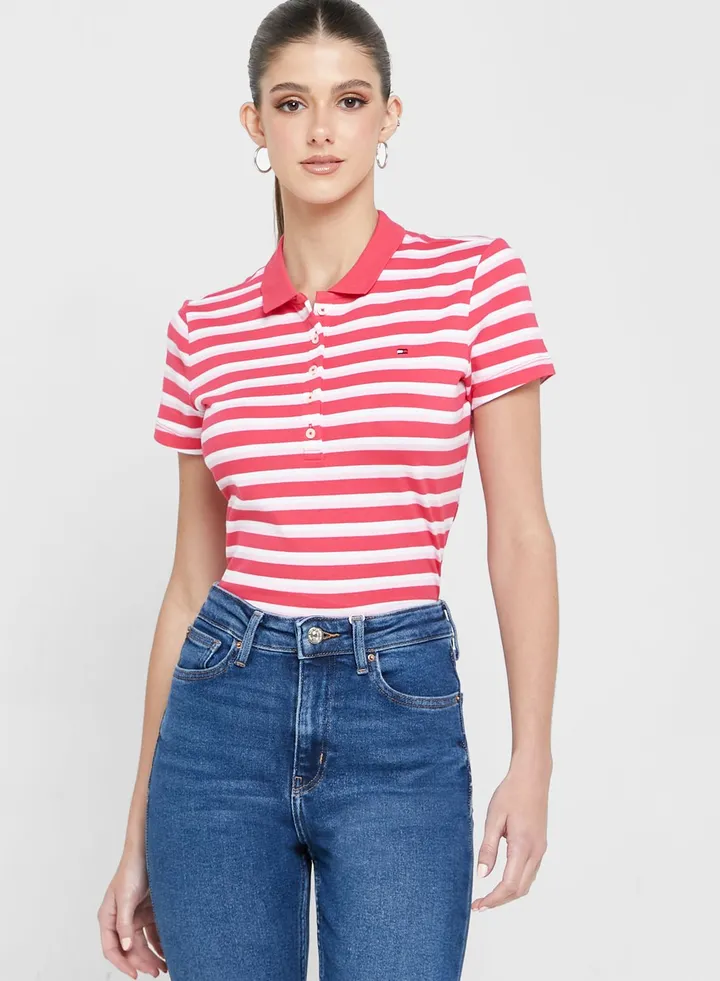 Striped Polo T-Shirt