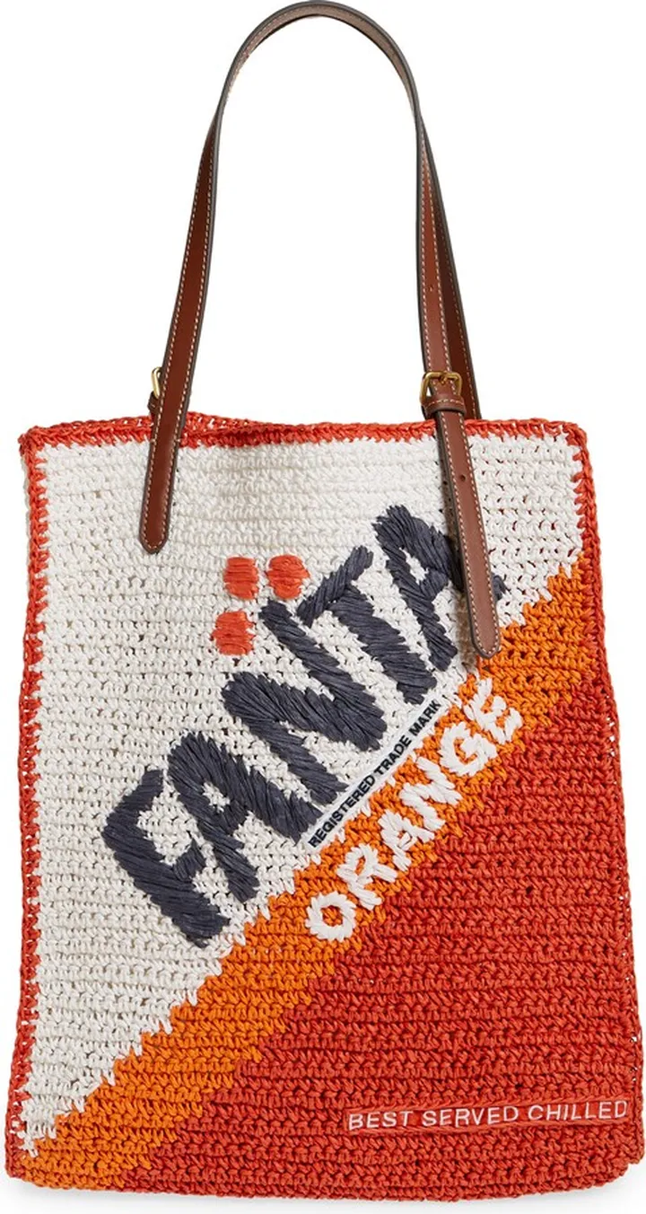 x Fanta® Orange Woven Paper Tote