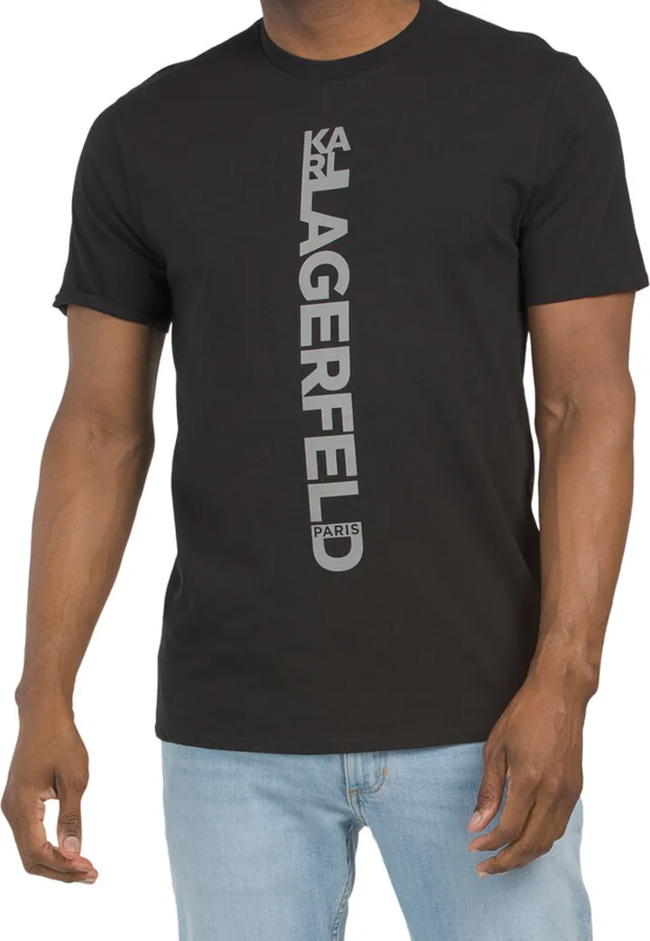 Vertical Foil Logo Tee