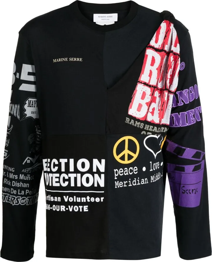 regenerated graphic-print T-shirt